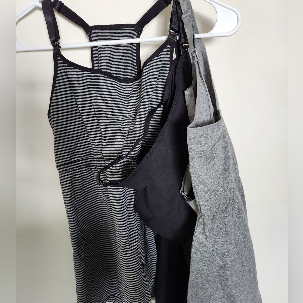 Set of 3 nursing tanks